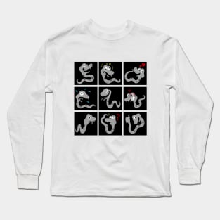 Snake expression icons Long Sleeve T-Shirt